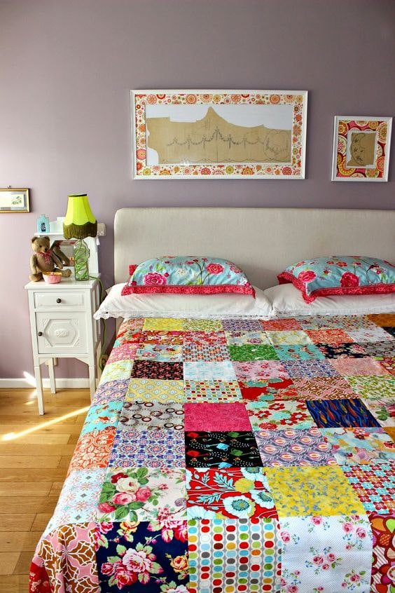 Bedspread made of bed linen