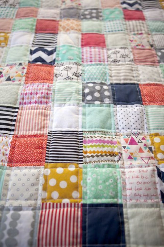 Patchwork made of sheets