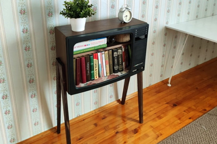 Bedside table on legs