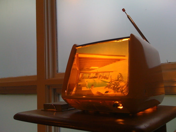 Lamp from an old TV