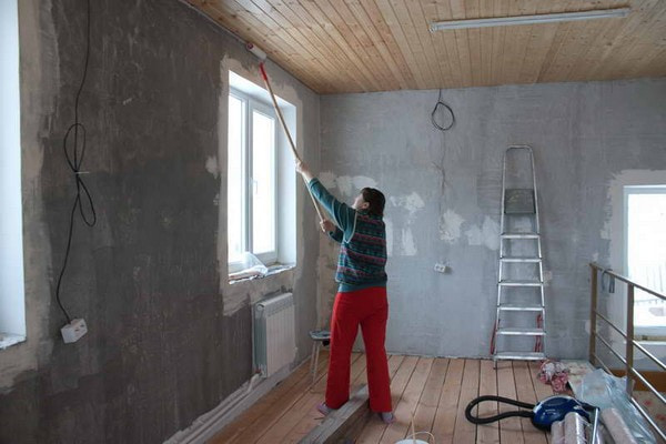 priming the walls