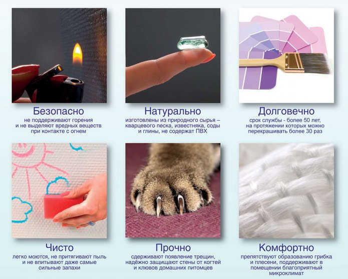 pros of glass fiber wallpaper