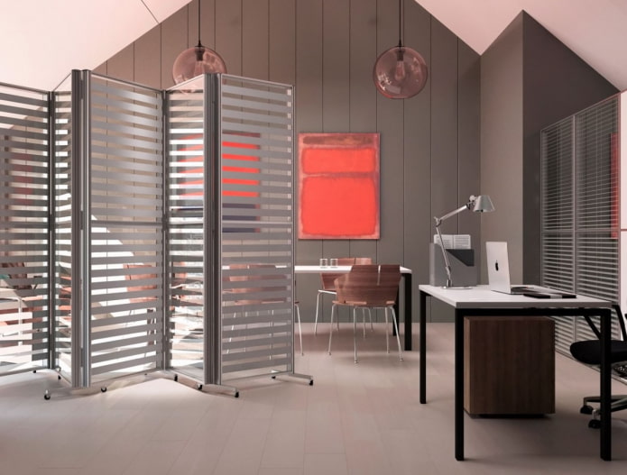 mobile glass partition