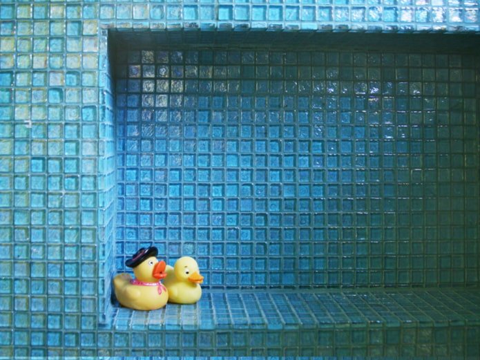 blue mosaic