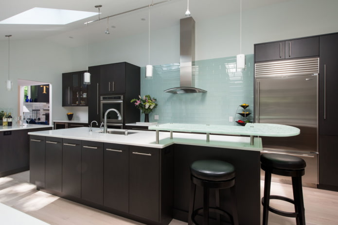 tiles in the stove area