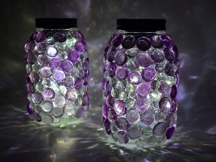 lamp from a jar
