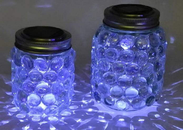 lamp from a jar