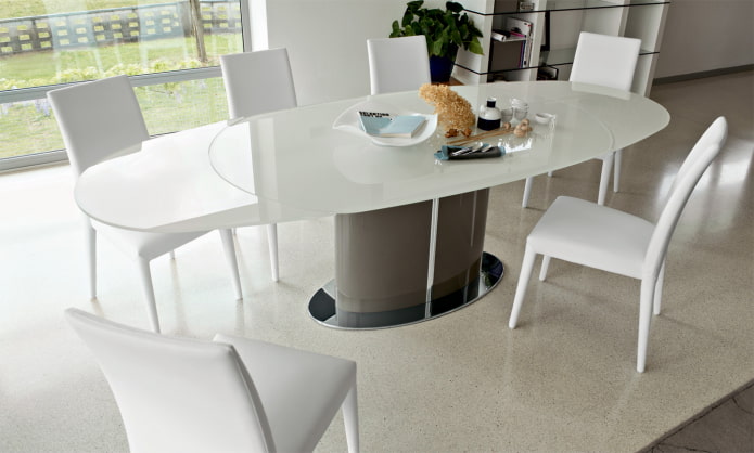 Oval table