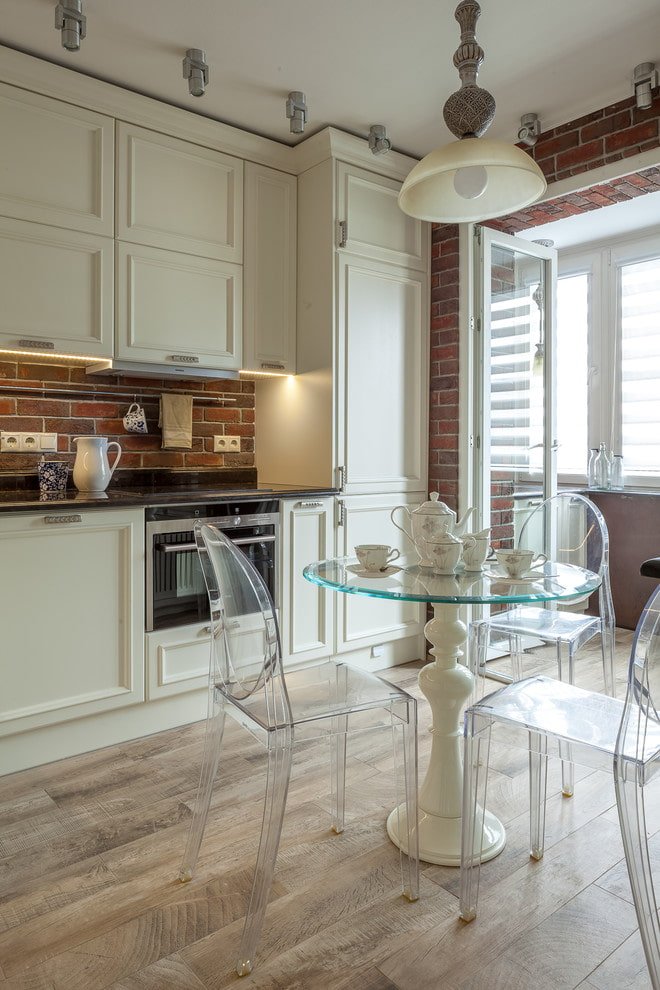 small table in the kitchen