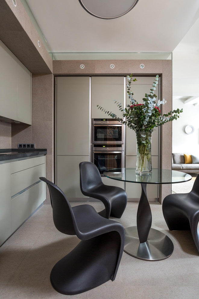 small table in the kitchen