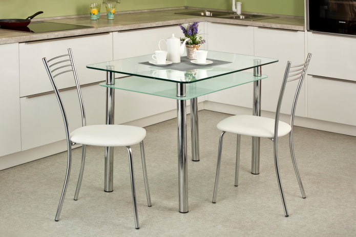 table with shelf