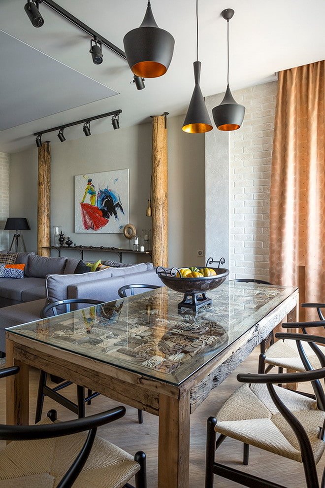 rectangular dining table