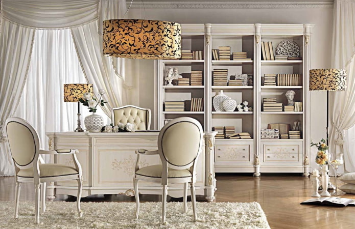 rack structure in the interior in a classic style