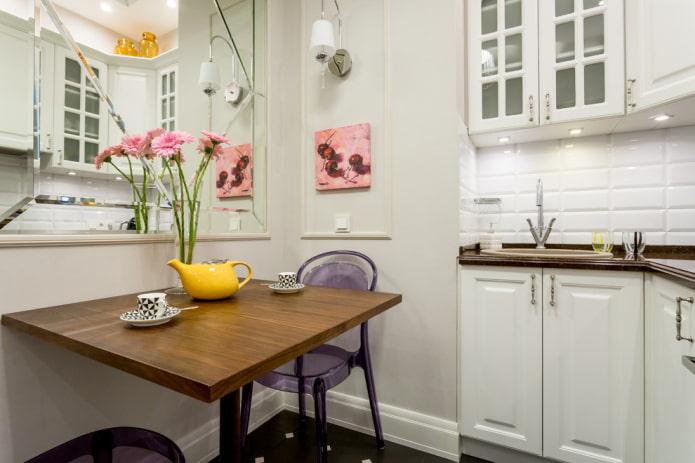Mirror in the kitchen