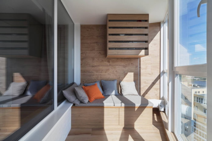 Wood-like balcony