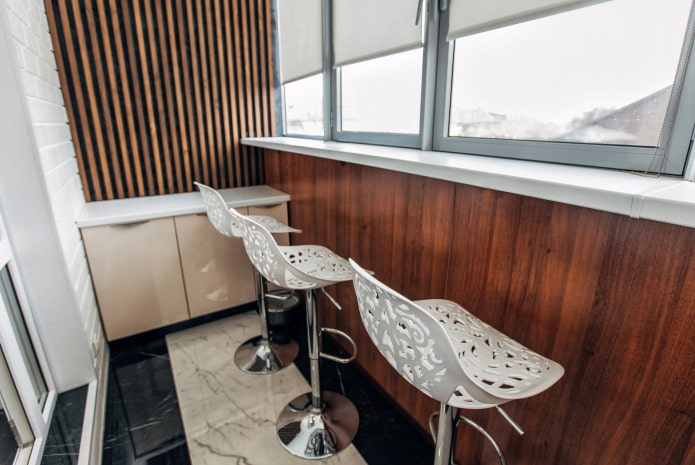 MDF panels under the windows