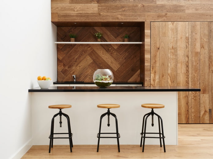 parquet wall finishing