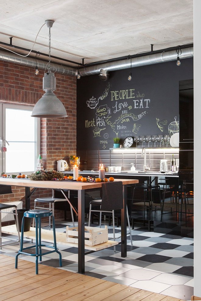 graphite kitchen wall