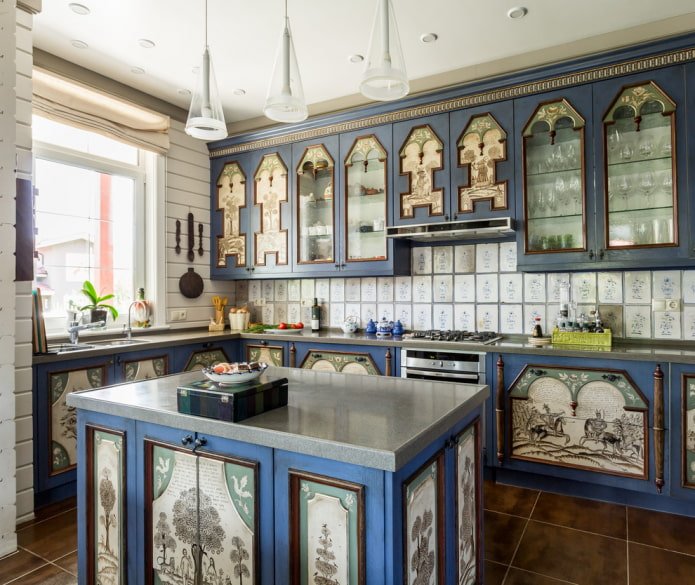 country style interior tiles