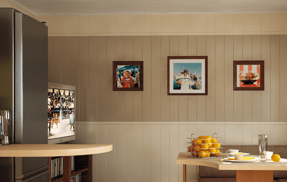 Plastic panels in the kitchen