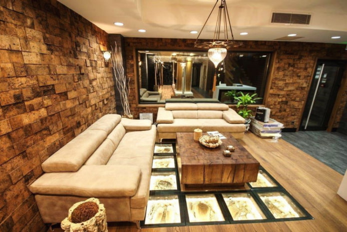 cork paneling for living room walls