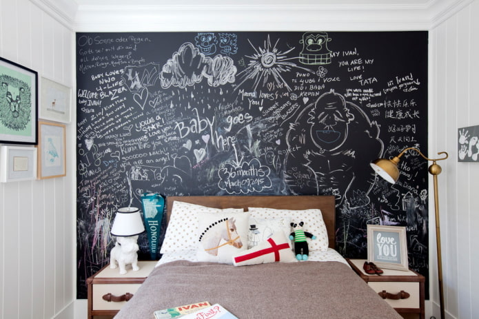 slate wall in the nursery