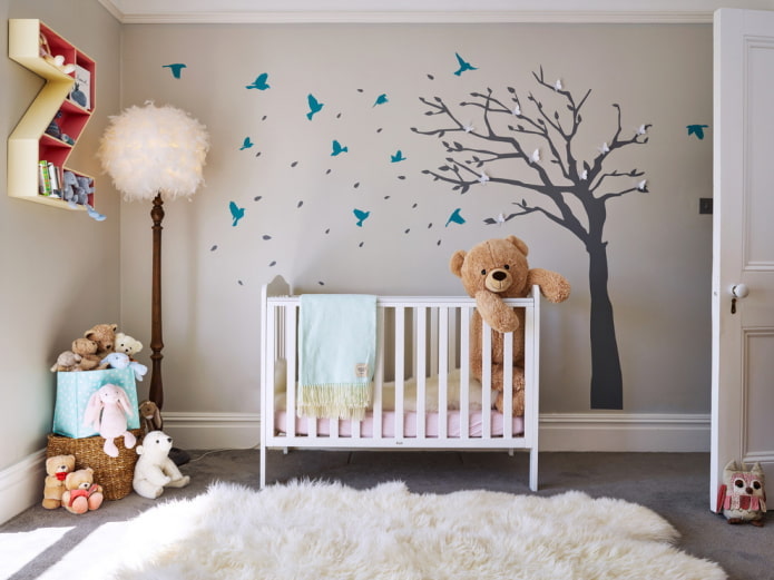tree wall decal in the nursery