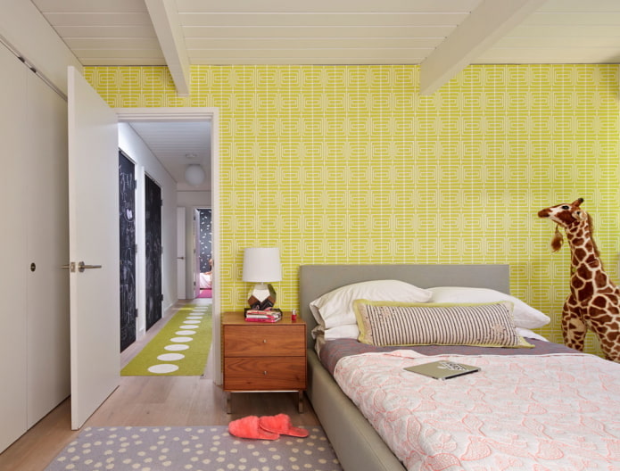 yellow walls in the nursery
