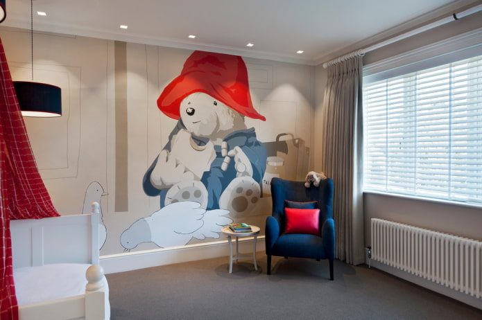 beige walls in the interior of the nursery