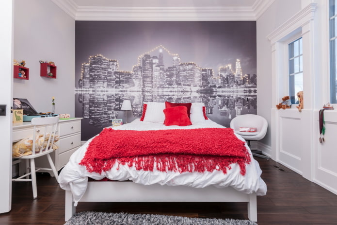 wall design in a teenager's room