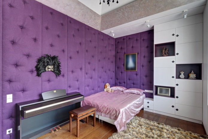 soft purple panels