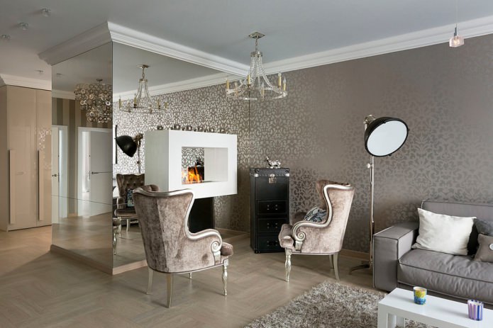 wallpaper in the living room