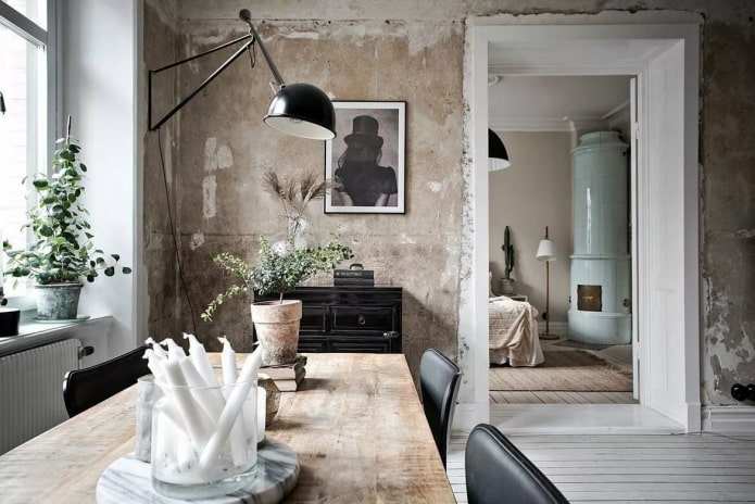 bare walls in the interior