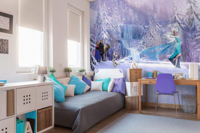 photo wallpaper in the nursery