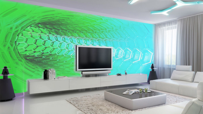 abstraction on photo wallpaper