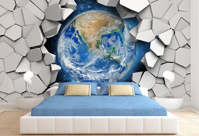 wallpaper in the bedroom