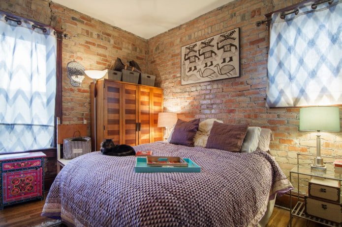 eclectic style bedroom design