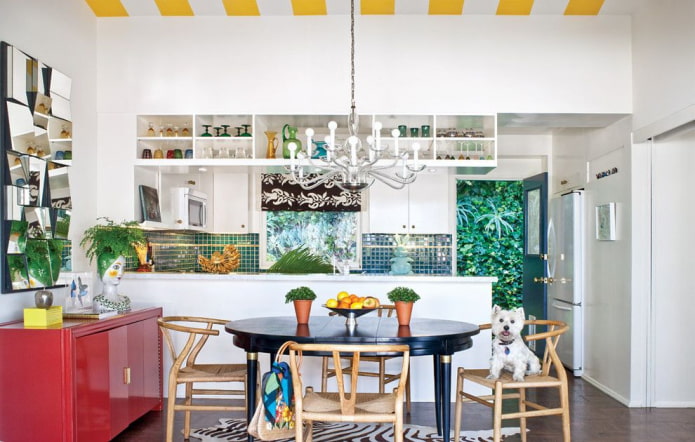 kitchen design in eclectic style