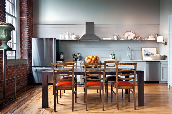 kitchen design in eclectic style