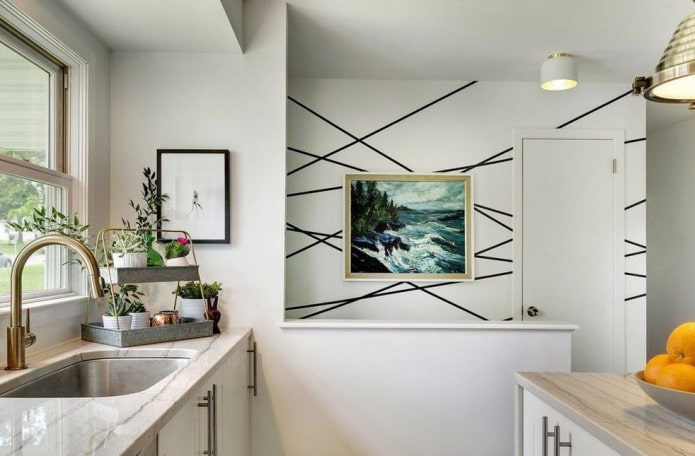 color scheme of the interior in the eclectic style