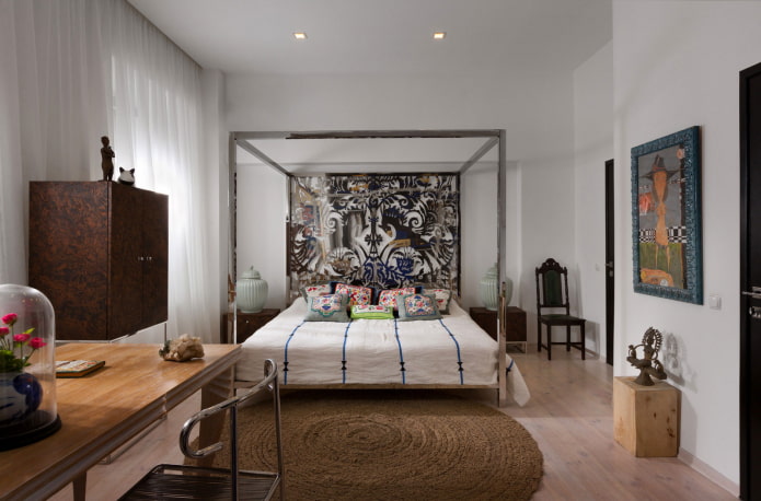 eclectic style bedroom design