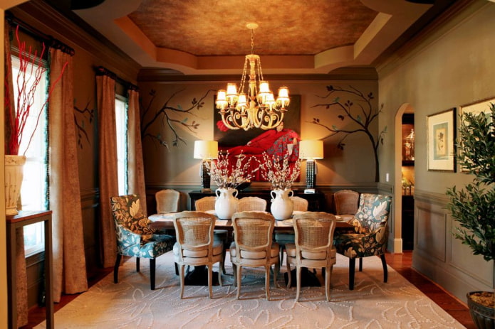 lighting in an eclectic interior