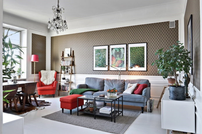 eclectic interior decoration