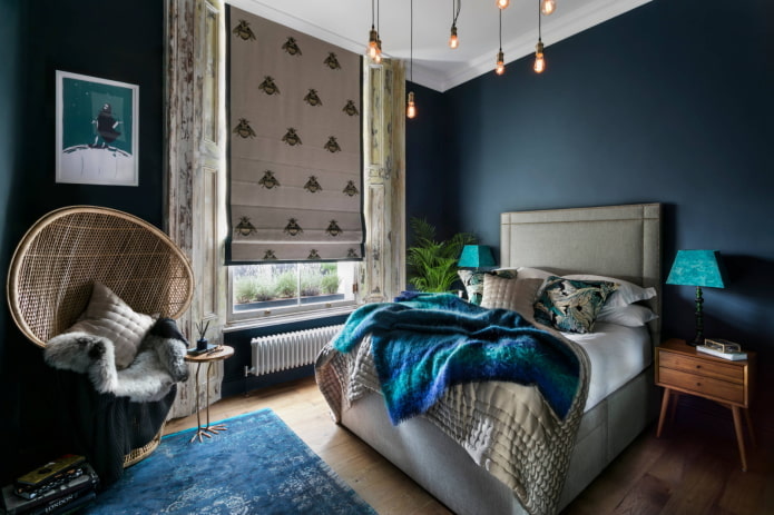 Fusion style bedroom decor