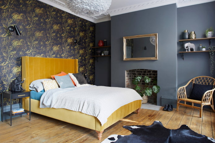 Fusion style bedroom decor