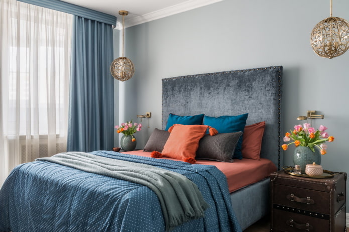 Bedroom in fusion style
