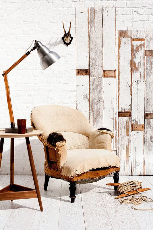 grunge style armchair