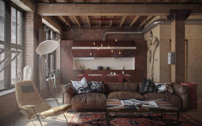 kitchen-living room