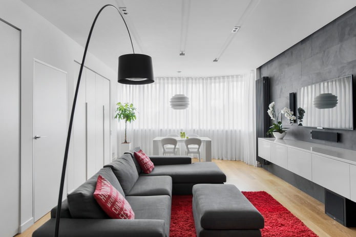 white ceiling finish