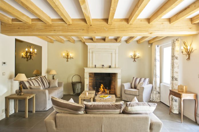 wooden beams